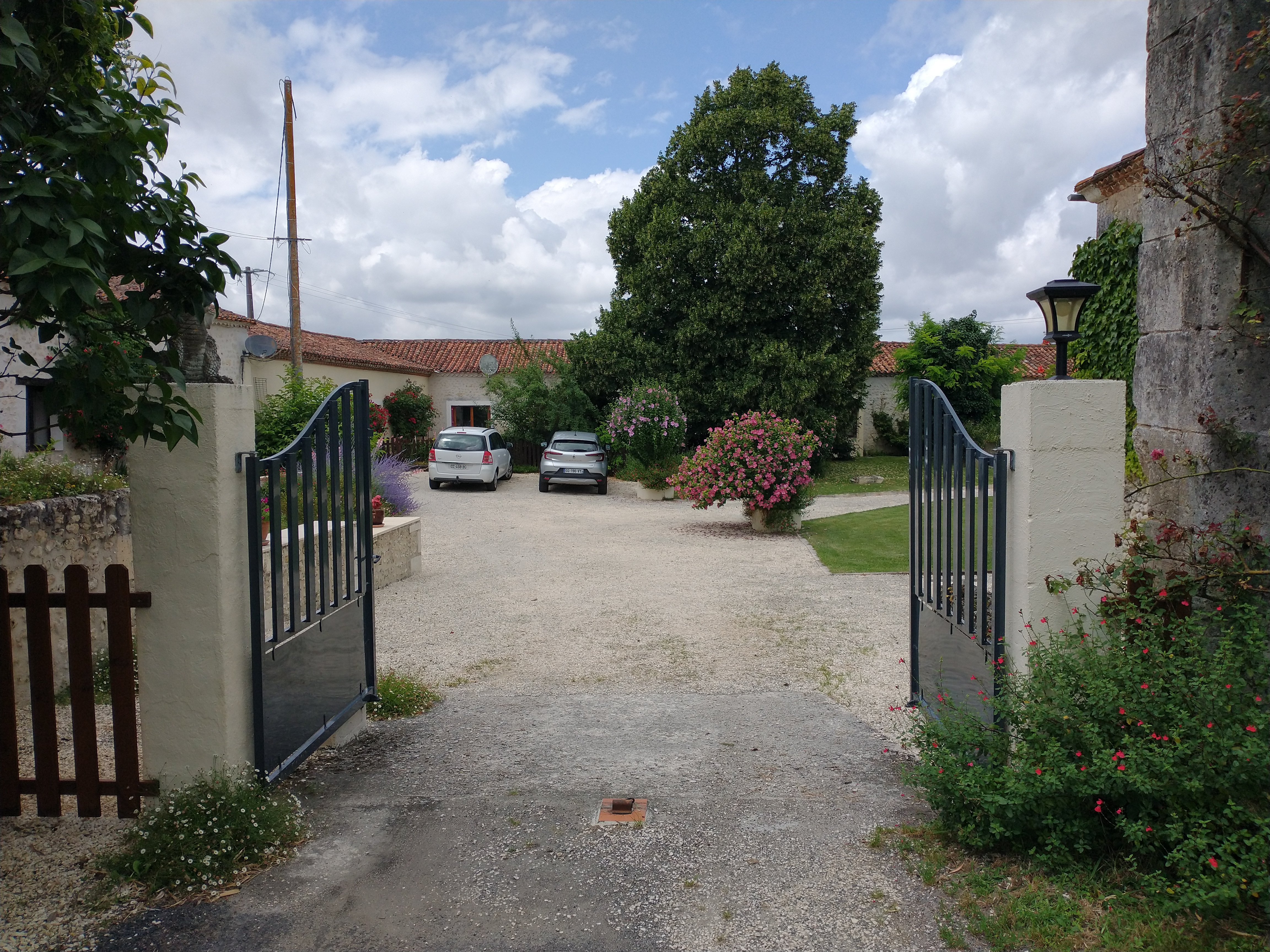 entrance to the family-friendly enclosed courtyard